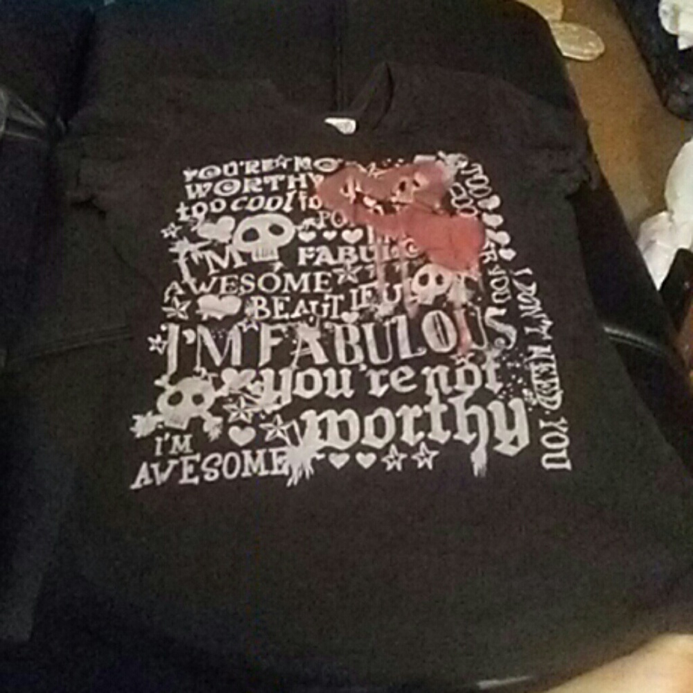 Black graphic tee